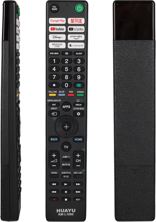 RM-L1890 Sony Netflix Youtube Prime Video Google Play Disney+ Tuşlu LCD Led TV Kumanda