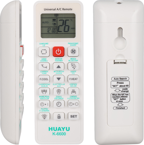 K-6600 Üniversal Akıllı Klima Kumandası 99% Uyumluluk LCD Ekranlı