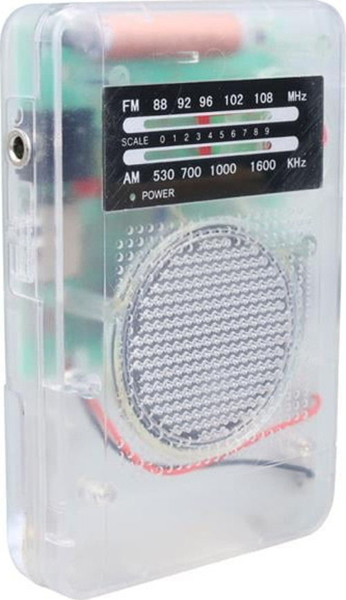 ST-821 AM-FM Şeffaf Analog Hapishane Radyosu (88-108 FM Frekans Aralığı)