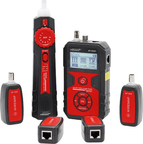 NF-858C Rj45/Rj11/Bnc Digital Profesyonel Ağ Kablo Bulucu Test Cihaz