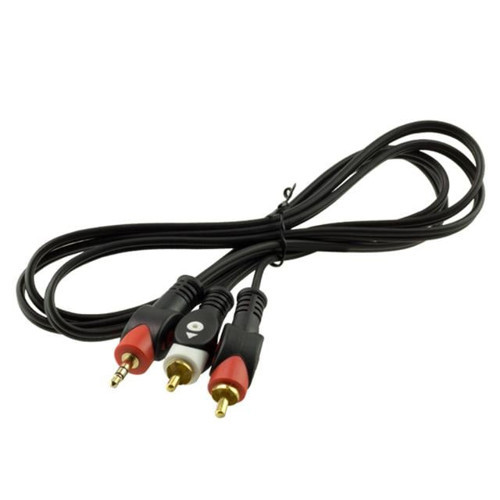 Gold Uç 2 Rca Erkek + 3.5 Mm Stereo Erkek 1.5 Metre Ara Kablo