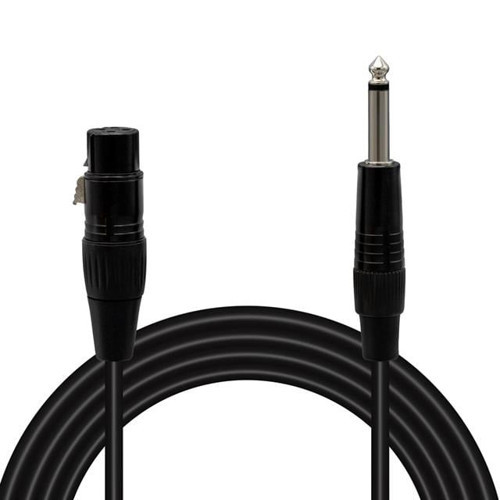 LD379 XLR Canon Dişi - 6.3 Mm Mono Erkek 1 Metre Kablo