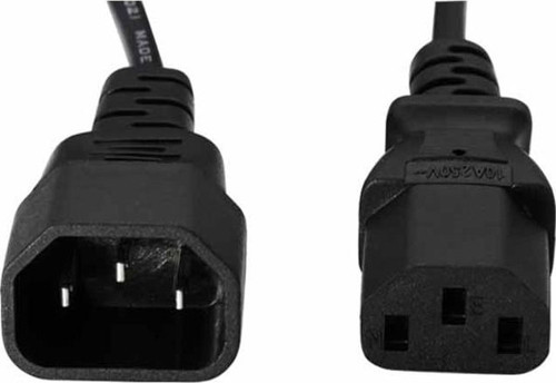PM-567 C14 C13 Power Güç Kablosu Ara Uzatma 3x0.75mm 1.8 Metre UPS PDU Kablosu (10A 250V