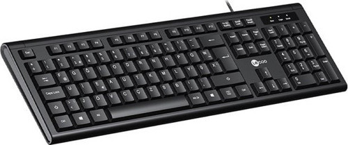 o KB101 USB Kablolu Siyah Türkçe F Klavye (Numpadli)