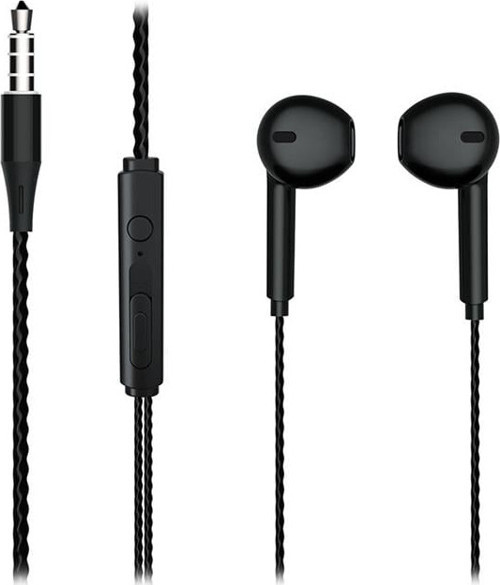 o EH104B 3.5 Mm Jacklı Kablolu Kulak İçi Mikrofonlu Kulaklık Siyah