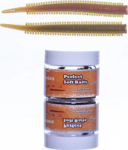 Perfect Soft Baits Sandworm 7cm Kavanozlu LRF Silikonu