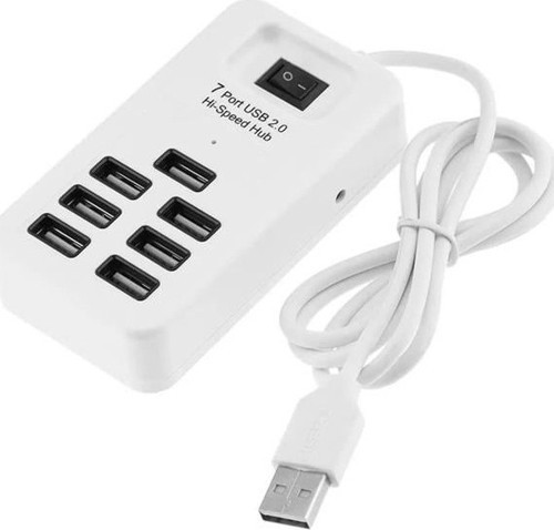 S-802J 7 Port USB 2.0 Anahtarlı ve 1 Metre Kablolu Hub Çoklayıcı