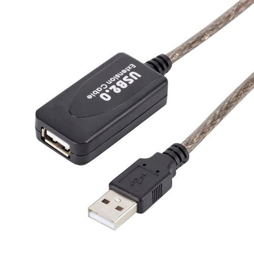 PM-4493 5 Metre Şeffaf Korumalı USB 2.0 Uzatma Kablosu