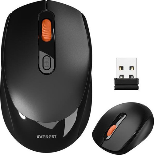 SMW-87 USB Siyah 2.4Ghz 1600DPI Kablosuz Mouse