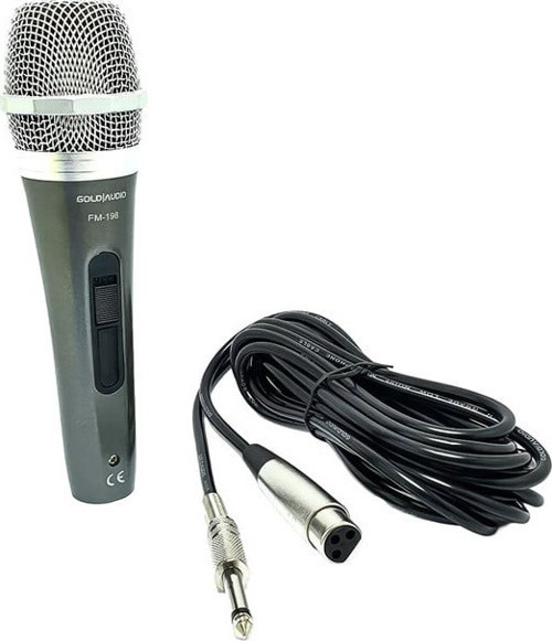 FM-198 Dinamik 600 Ohm Kablolu El Mikrofonu