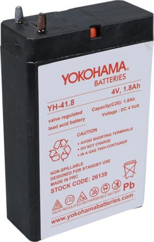 YH-41.8 4 Volt - 1.8 Amper Akü (50x76x22 mm)