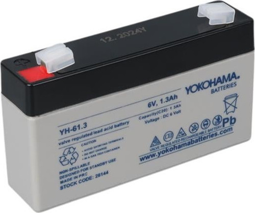 YH-61.3 6 Volt - 1.3 Amper Akü (98x25x52 mm)