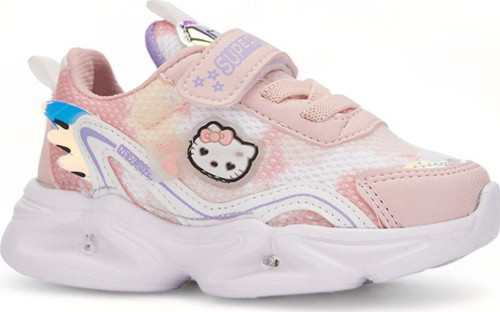 Günlük Kız Çocuk Sneaker Lastik Bağcıklı Hologram Cırtlı Hafif Hello Kitty Ayakkabı 2014