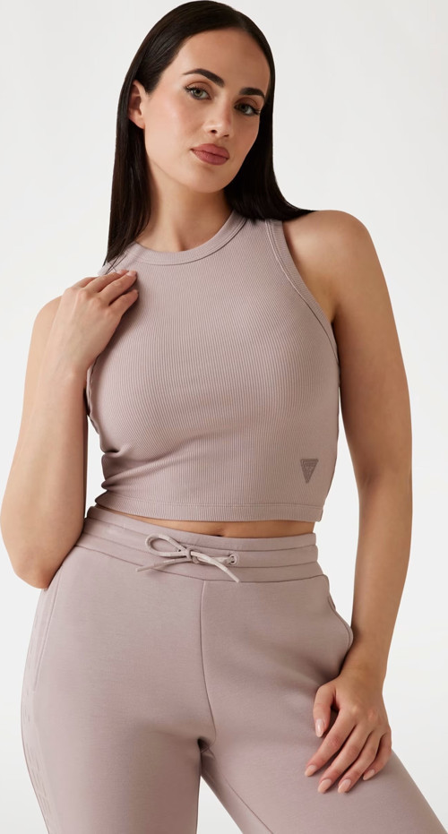 Edie Ribana Örgülü Kadın Crop Atlet V3GP19K8RT2