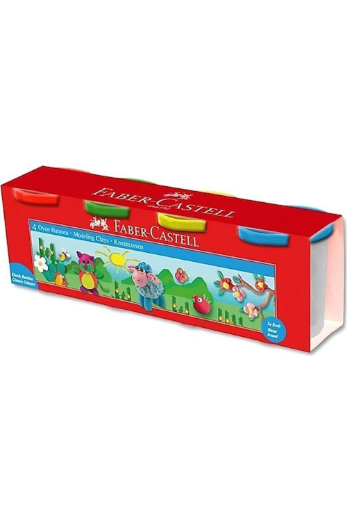 Oyun Hamuru Klasik Renkler 4X100Gr