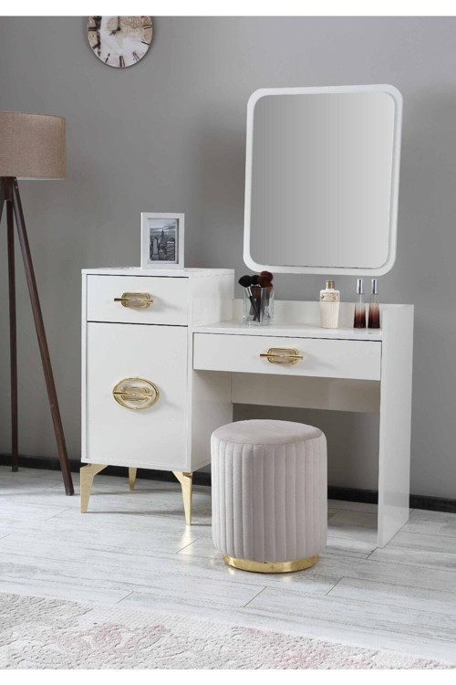 Zenna Puf Altın Bej (GOLD BEİGE)