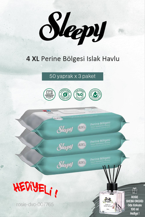 3'lü Perine Bölgesi Vücut Havlusu 50'li ve ROSIE