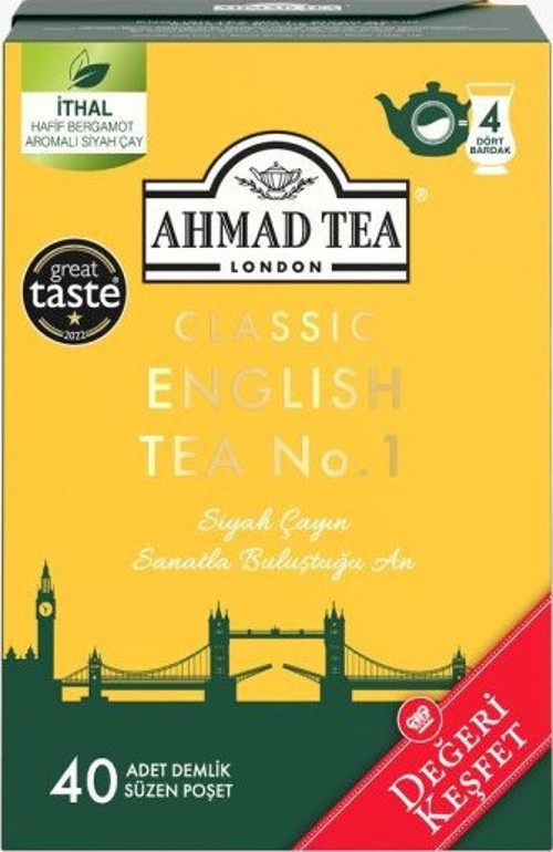 40'lı Klasik English Tea No.1 Demlik Poşet Çay 80 G