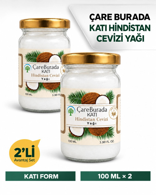 Katı Hindistan Cevizi Yağı 100 ML x 2'li Avantaj Seti