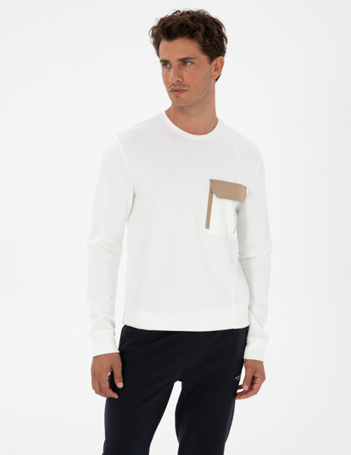 Ekru Regular Fit Sweatshirt 50315760-VR019