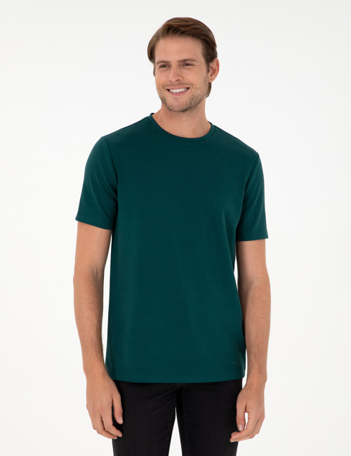 Zümrüt Regular Fit Bisiklet Yaka Tişört 50292343-VR055
