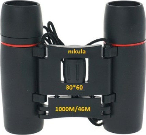30X60 Cepte Taşımalı Kauçuk Kaplamalı Mini Dürbün Siyah