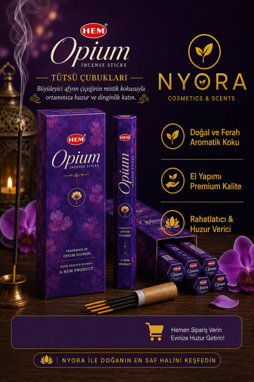 Tütsü Opıum 20 Adet Çubuk Tütsü