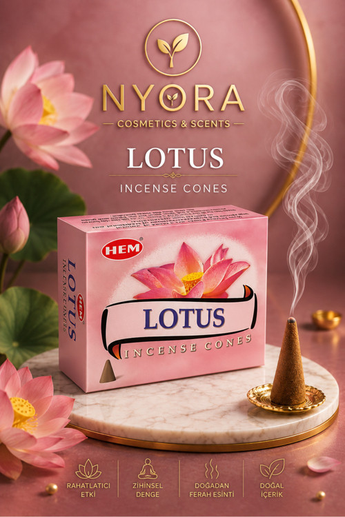 Lotus Çiçeği 10 Adet Konik Tütsü