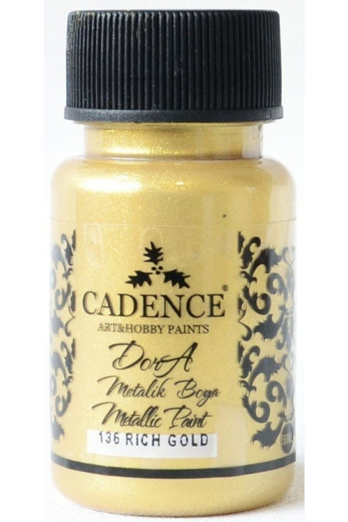 136 Rich Gold Dora Metalik Boya 50Ml(Cc)