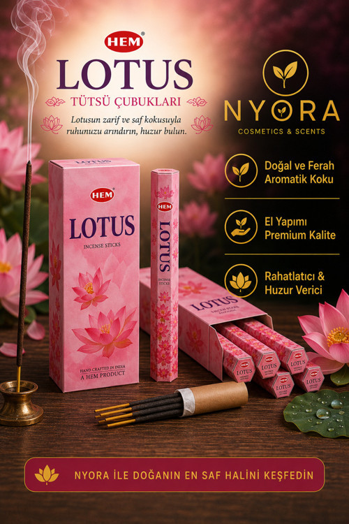 Tütsü Lotus 20 Adet Çubuk Tütsü
