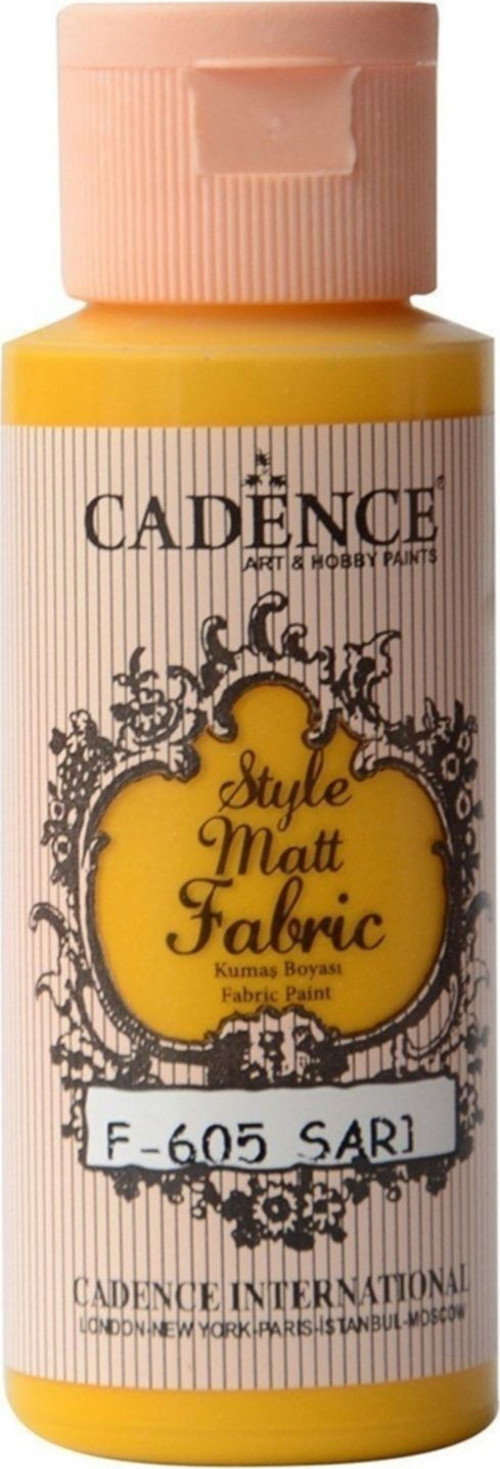 605 Sarı Mat Kumaş Boyası 59Ml(Cc)