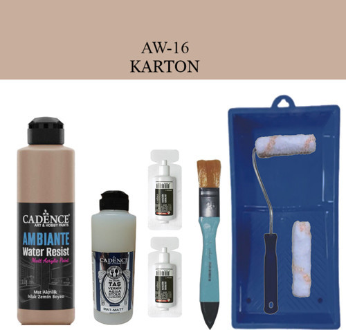 Fayans Tezgah B-Ambiente Islak Zemin Aw-16 Karton 250Ml Katalizör 20Gr Taşvernikmat 120 Satenruloset