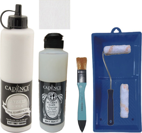 Mobilya Boyası Multisurface H-077 Tibet Yasemini 500Ml Ultimate Vernik Mat 250Ml Sateruloset