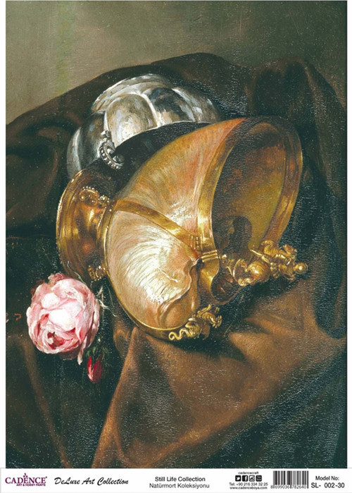 Natürmort Koleksiyonu Sl002 - Pirinç Dekopaj 30*42 Cm