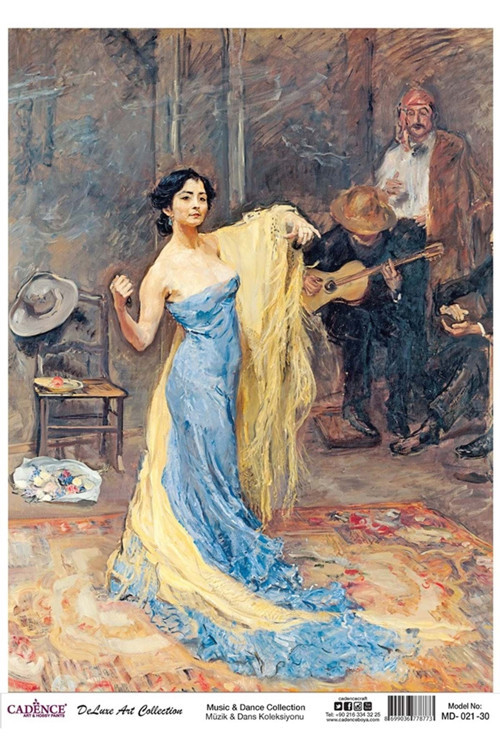 Md 21 Müzik Ve Dans Koleksiyonu Pirinç Dekopaj 30X42