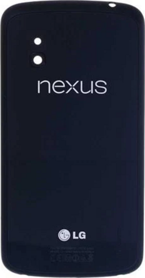 Lg Nexus 4 Arka Kapak Cam Pil Batarya Kapağı E960 Siyah