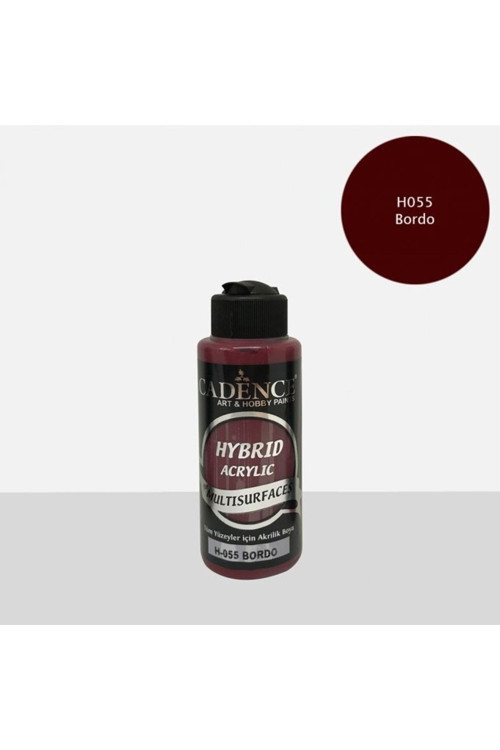 Hibrit Multisurface Akrilik Boya 120 Ml H055 Bordo