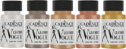 Leather Vogue Deri Boyası 5Li Set Metalik