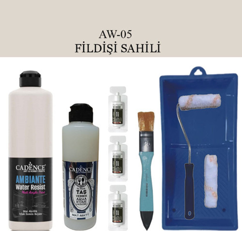 Fayans Tezgah B Ambiente Islak Zemin Aw-05 Fildişi S. 500Ml Katalizör30Gr Taşvernikmat250 Satruloset