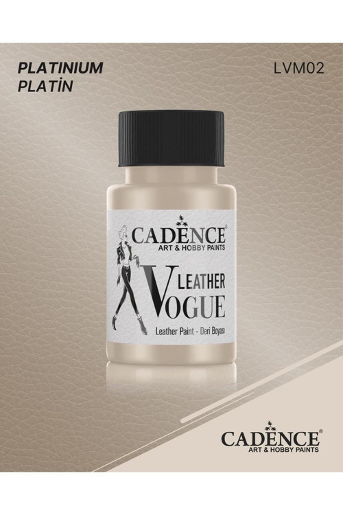 Metalik Platin Deri Boyası - Lvm02 Metalik Platin Deri Boyası 50Ml