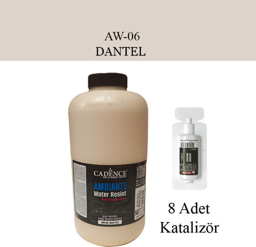 Ambiante Suya Dayanıklı Islak Zemin Boyası Aw-06 Dantel 2 Litre + Katalizör
