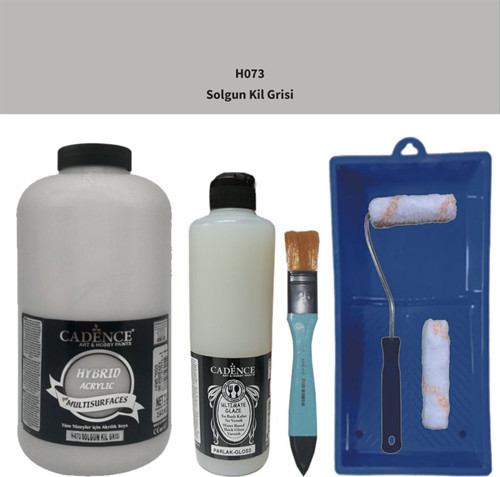 Mobilya Boyası Multisurface H-073 Solgunkilgrisi 2Lt Ultimate Parlak Vernik 500Ml Satruloset