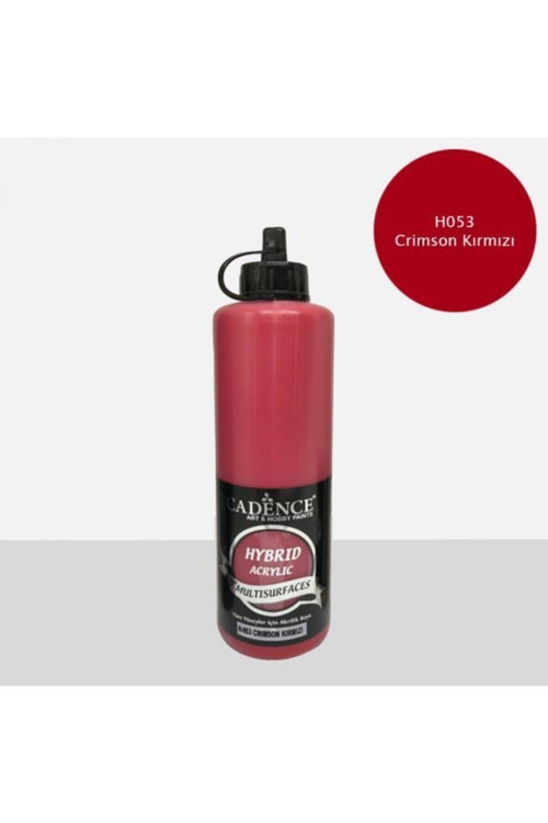 Cadence Boya Hybrid Multisurface Akrilik Boya 500 Ml. H-053 Crimson Kırmızı