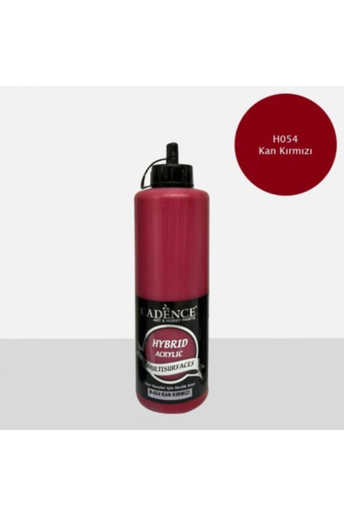 Cadence Boya Multisurface Hybrid Hibrit Akrilik Boya 500 Ml. H-054 Kan Kırmızı