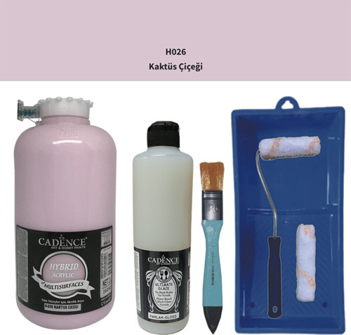 Mobilya Boyası Multisurface H-026 Kaktus Çiçeği 2Lt Ultmate Parlak Vernk 500Ml Saten