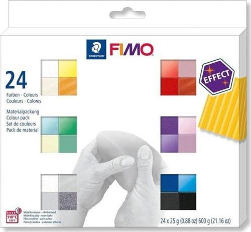 Fimo Effect Polimer Kil Seti 24 Renk x 25 gr.