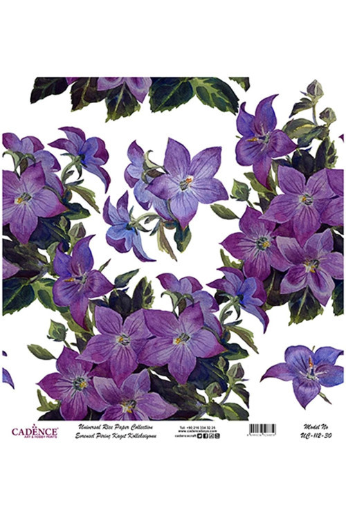 Uc 112 Çiçek Serisi Pirinç Dekopaj 30X30
