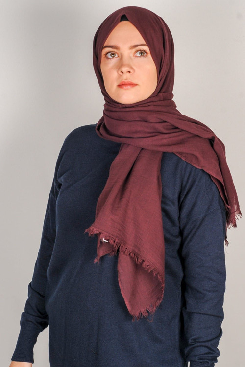 Mürdüm Pamuk Vual Şal 10107
