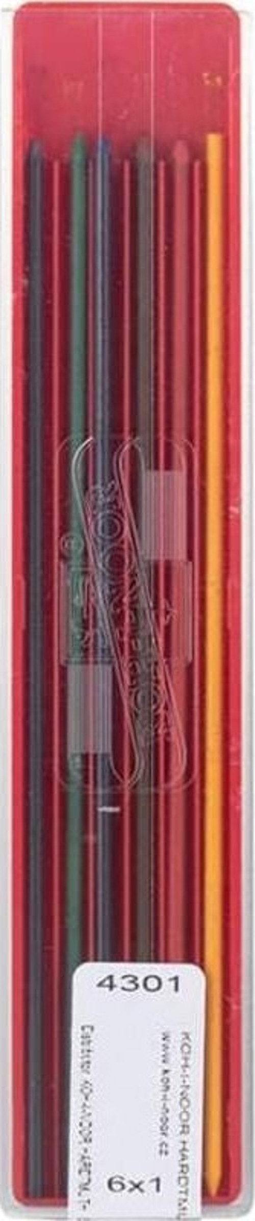 Koh-i Noor Tecnical Coloured Leads 2.0 mm Renkli Uç Seti 6'lı
