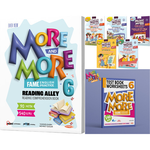 Kurmay Elt 2027 6. Sınıf Animated Stories - Reading Alley - Test Book Seti 7 Kitap Maarif Model